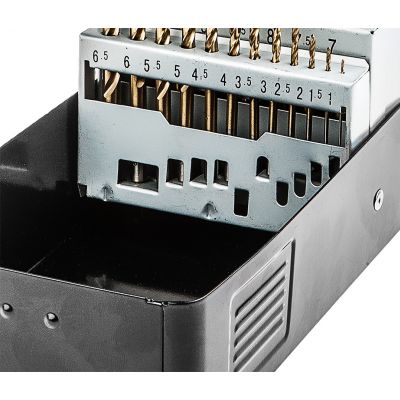 Wiertła do metalu HSS-TiN 1,0-13,0mm zestaw 25szt, GRAPHITE 57H200 GTX (57-200)