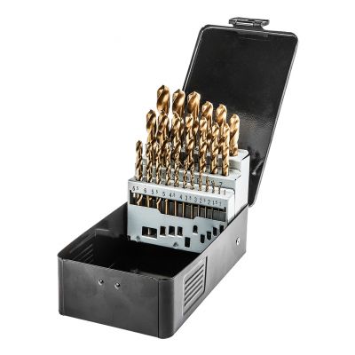 Wiertła do metalu HSS-TiN 1,0-13,0mm zestaw 25szt, GRAPHITE 57H200 GTX (57-200)