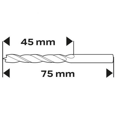 Wiertło do drewna spiralne 4x70mm GRAPHITE 57H271 GTX (57-271)