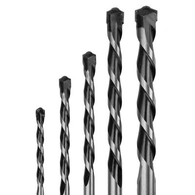 Wiertła do betonu 4-10mm zestaw 5sztkońcówka motylkowa GRAPHITE 57H350 GTX (57-350)