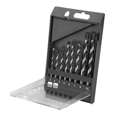 Zestaw wierteł do betonu zestaw 8szt- 4 5 5 6 6 7 8 10mm GRAPHITE 57H351 GTX (57-351)