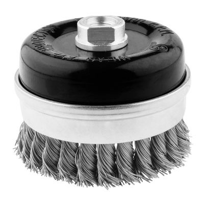 Szczotka druciana doczołowa wzmacniana 100mmxM14 INOX GRAPHITE 57H587 GTX (57-587)