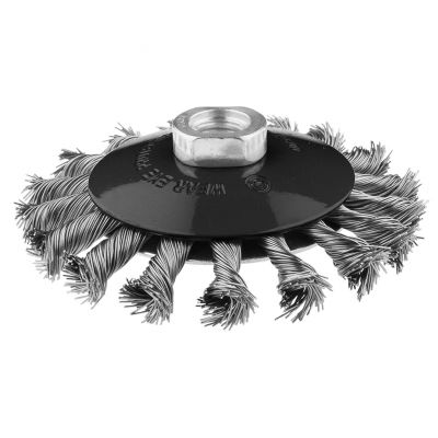 Szczotka druciana tarczowa odgięta 115mmxM14 INOX GRAPHITE 57H591 GTX (57-591)