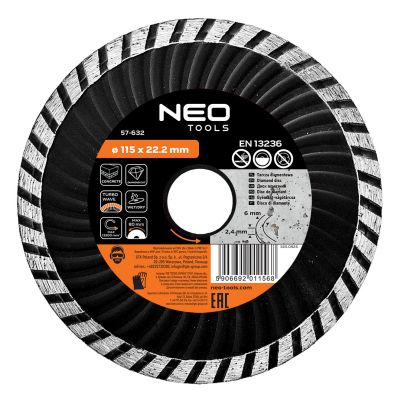 Tarcza diamentowa 115x22,2mm turbo wave GRAPHITE 57H632 GTX (57-632)