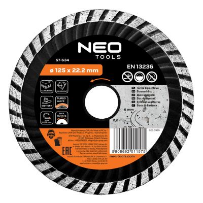 Tarcza diamentowa 125x22,2mm turbo wave GRAPHITE 57H634 GTX (57-634)