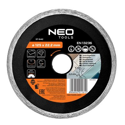 Tarcza diamentowa 125x22,2mm pełna GRAPHITE 57H642 GTX (57-642)