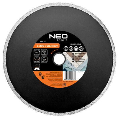 Tarcza diamentowa 200x25,4mm pełna GRAPHITE 57H874 GTX (57-874)