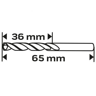 Wiertło do metalu HSS-Co 3,2mm GRAPHITE 57H022 GTX (57-022)