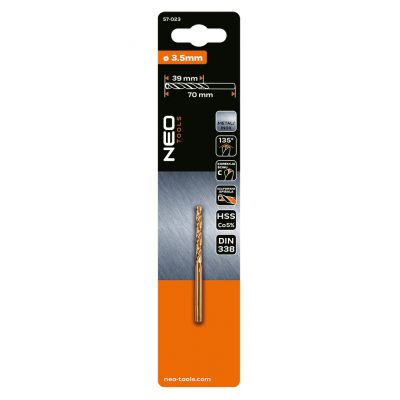 Wiertło do metalu HSS-Co 3,5mm GRAPHITE 57H023 GTX (57-023)