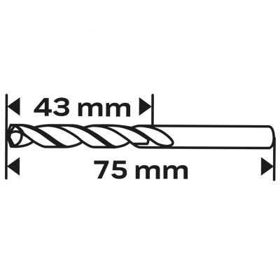 Wiertło do metalu HSS-Co 4,0mm GRAPHITE 57H024 GTX (57-024)