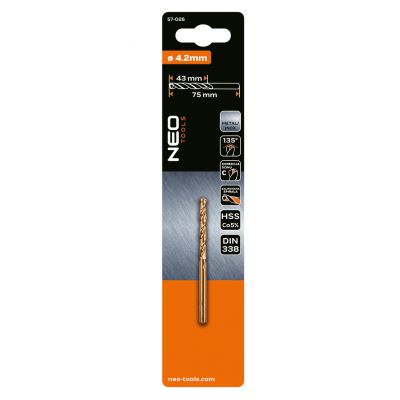 Wiertło do metalu HSS-Co 4,2mm GRAPHITE 57H026 GTX (57-026)