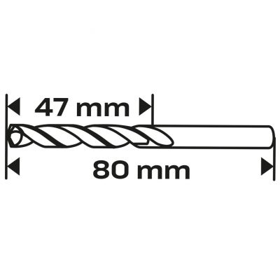 Wiertło do metalu HSS-Co 4,5mm GRAPHITE 57H028 GTX (57-028)