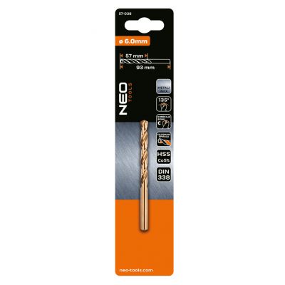 Wiertło do metalu HSS-Co 6,0mm GRAPHITE 57H038 GTX (57-038)