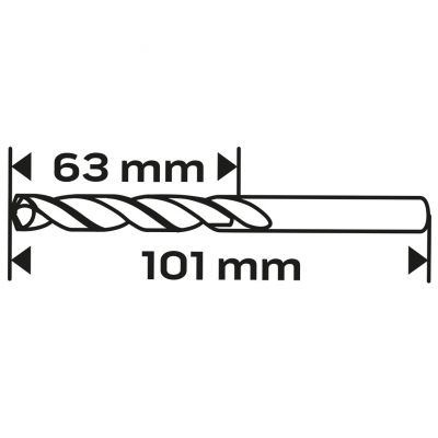 Wiertło do metalu HSS-Co 6,5mm GRAPHITE 57H040 GTX (57-040)