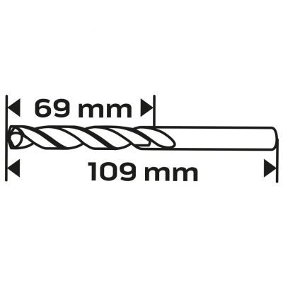 Wiertło do metalu HSS-Co 7,0mm GRAPHITE 57H042 GTX (57-042)