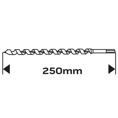 Wiertło do drewna spiralne 6x250mm GRAPHITE 57H352 GTX (57-352)