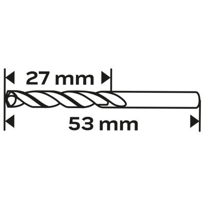 Wiertła do metalu HSS-Co 2,2mm 3szt, GRAPHITE 57H015 GTX (57-015)