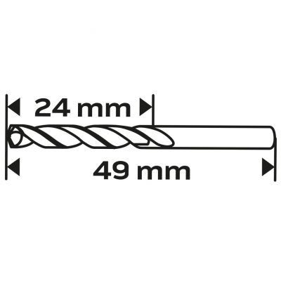 Wiertła do metalu HSS-TiN 2,0mm 5szt, GRAPHITE 57H114 GTX (57-114)
