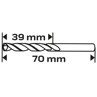 Wiertło do metalu HSS-TiN 3,5mm GRAPHITE 57H123 GTX (57-123)