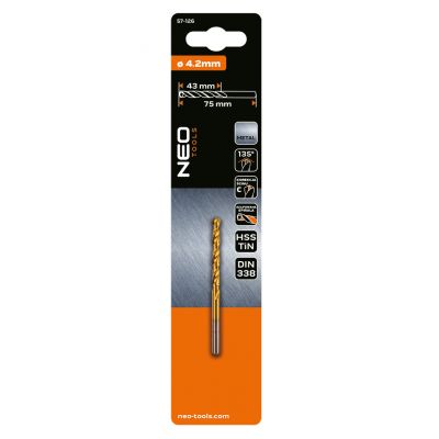 Wiertło do metalu HSS-TiN 4,2mm GRAPHITE 57H126 GTX (57-126)