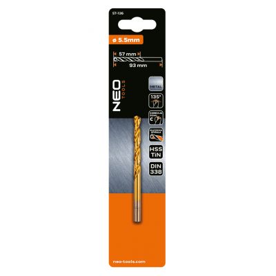 Wiertło do metalu HSS-TiN 5,5mm GRAPHITE 57H136 GTX (57-136)