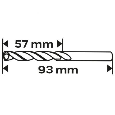Wiertło do metalu HSS-TiN 6,0mm GRAPHITE 57H138 GTX (57-138)