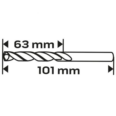 Wiertło do metalu HSS-TiN 6,5mm GRAPHITE 57H140 GTX (57-140)
