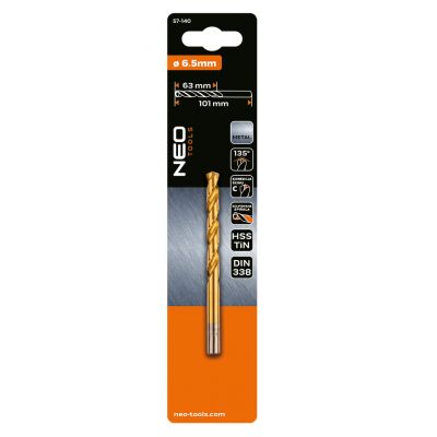 Wiertło do metalu HSS-TiN 6,5mm GRAPHITE 57H140 GTX (57-140)
