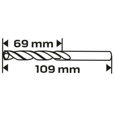 Wiertło do metalu HSS-TiN 7,5mm GRAPHITE 57H144 GTX (57-144)