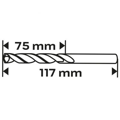 Wiertło do metalu HSS-TiN 8,0mm GRAPHITE 57H146 GTX (57-146)