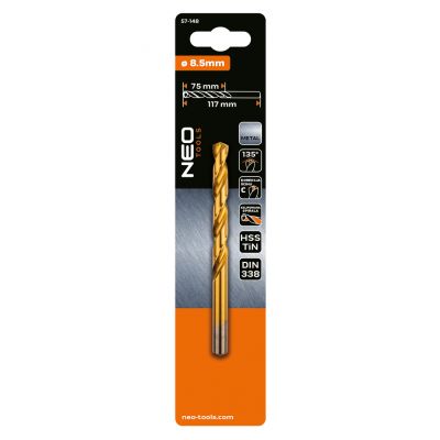 Wiertło do metalu HSS-TiN 8,5mm GRAPHITE 57H148 GTX (57-148)