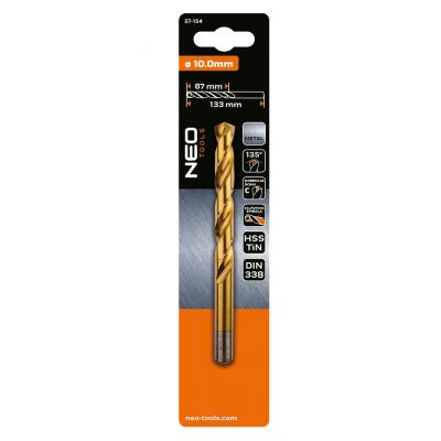 Wiertło do metalu HSS-TiN 10,0mm GRAPHITE 57H154 GTX (57-154)
