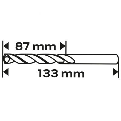 Wiertło do metalu HSS-TiN 10,5mm GRAPHITE 57H156 GTX (57-156)