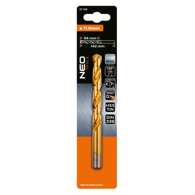 Wiertło do metalu HSS-TiN 11,0mm GRAPHITE 57H158 GTX (57-158)