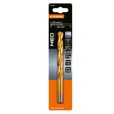 Wiertło do metalu HSS-TiN 12,0mm GRAPHITE 57H162 GTX (57-162)