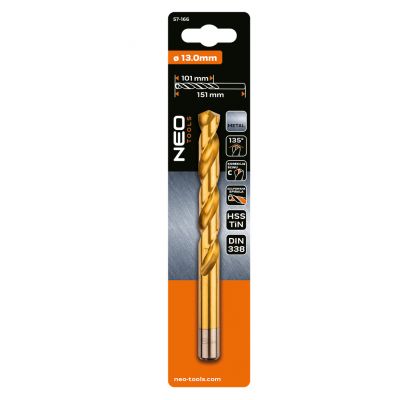 Wiertło do metalu HSS-TiN 13,0mm GRAPHITE 57H166 GTX (57-166)