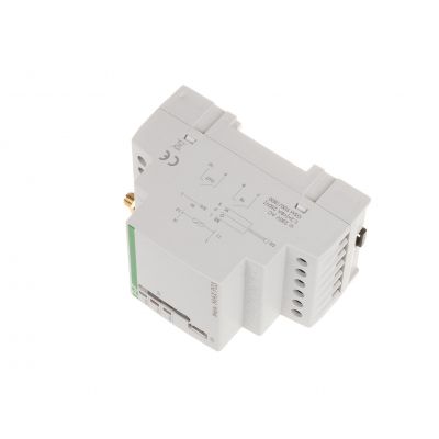 Przekaźnik zdalnego sterowania GSM (SMS); 2xWY 2xWE; sterowanie temperaturą; 230V AC; 2x1Z/R; montaż na szynie DIN SIMplyMAX-P03 F&F (SIMplyMAX-P03)