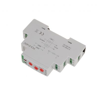 Przekaźnik czasowy 10-funkcyjny. Z wejściami START i RESET. PCS-516DC F&F (PCS-516DC)