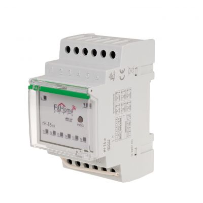 Sześciokanałowy moduł pomiaru temperatury na szynę DIN RH-T6 F&F (RH-T6)