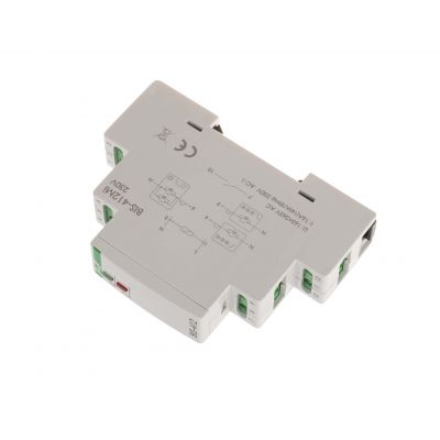 Przekaźnik bistabilny grupowy z pamięcią na szynę DIN 230V z przekaźnikiem inrush 160A/20ms BIS-412M-LED F&F (BIS-412M-LED)