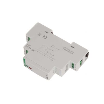Przekaźnik bistabilny z pamięcią 9-30 V AC/DC montaż na szynie DIN BIS-411M-24V F&F (BIS-411M-24V)