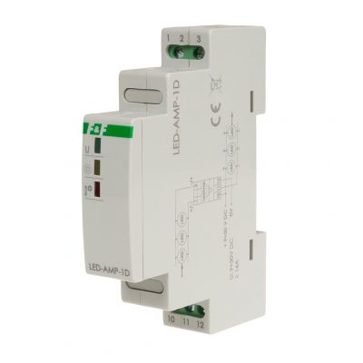 Wzmacniacz sygnału zasilającego do oświetlenia LED na szynę DIN LED-AMP-1D F&F (LED-AMP-1D)