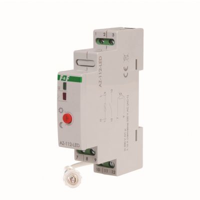 Automat zmierzchowy z zewnętrzną sondą przekaźnik InRush16 A (160 A/20 ms) AZ-112-LED F&F (AZ-112-LED)