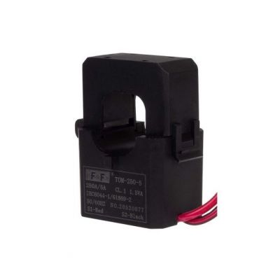 Miniaturowy przekładnik prądowy z otwieranym rdzeniem 200/5A 1,5VA TOM-200-5 F&F (TOM-200-5)