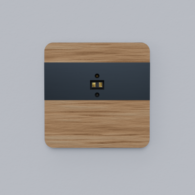 Laserowy czujnik odległości DRL-12 czujnik ruchu dąb-antracyt DRL-12-89 F&F (DRL-12-89)