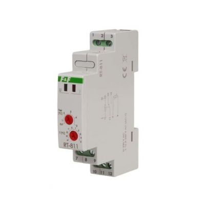 Regulator temperatury przeciw zamarzaniu zakres -4 do +5 st.C I=16A 1moduł RT-811 F&F (RT-811)