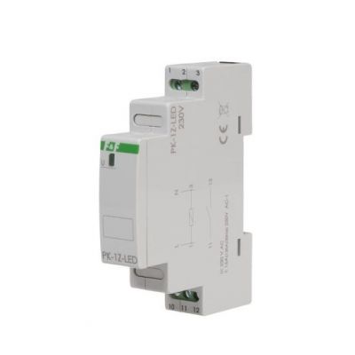 Przekaźnik elektromagnetyczny PK-1P 230 V styk 1 x Z 16 A Inrush 120A/20ms PK-1Z-LED-230V F&F (PK-1Z-LED-230V)