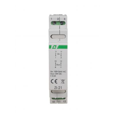 Zasilacz impulsowy 24V DC 0,5A ZI-21 F&F (ZI-21)