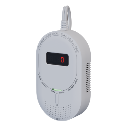 Detektor tlenku węgla i gazu z przekaźnikiem (CTLG-08-P)