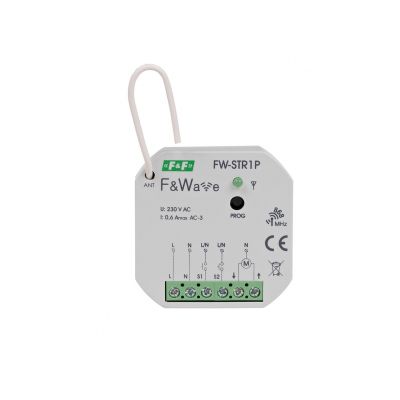 Radiowy sterownik rolet 230V- montaż PDT 85-265V AC/DC FW-STR1P F&F (FW-STR1P)